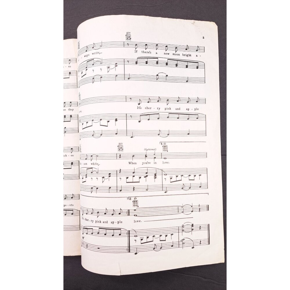 Vintage Underwater Sheet Music Jane Russell Cherry Pink Apple Blossom White 1951 - Picture 9 of 9